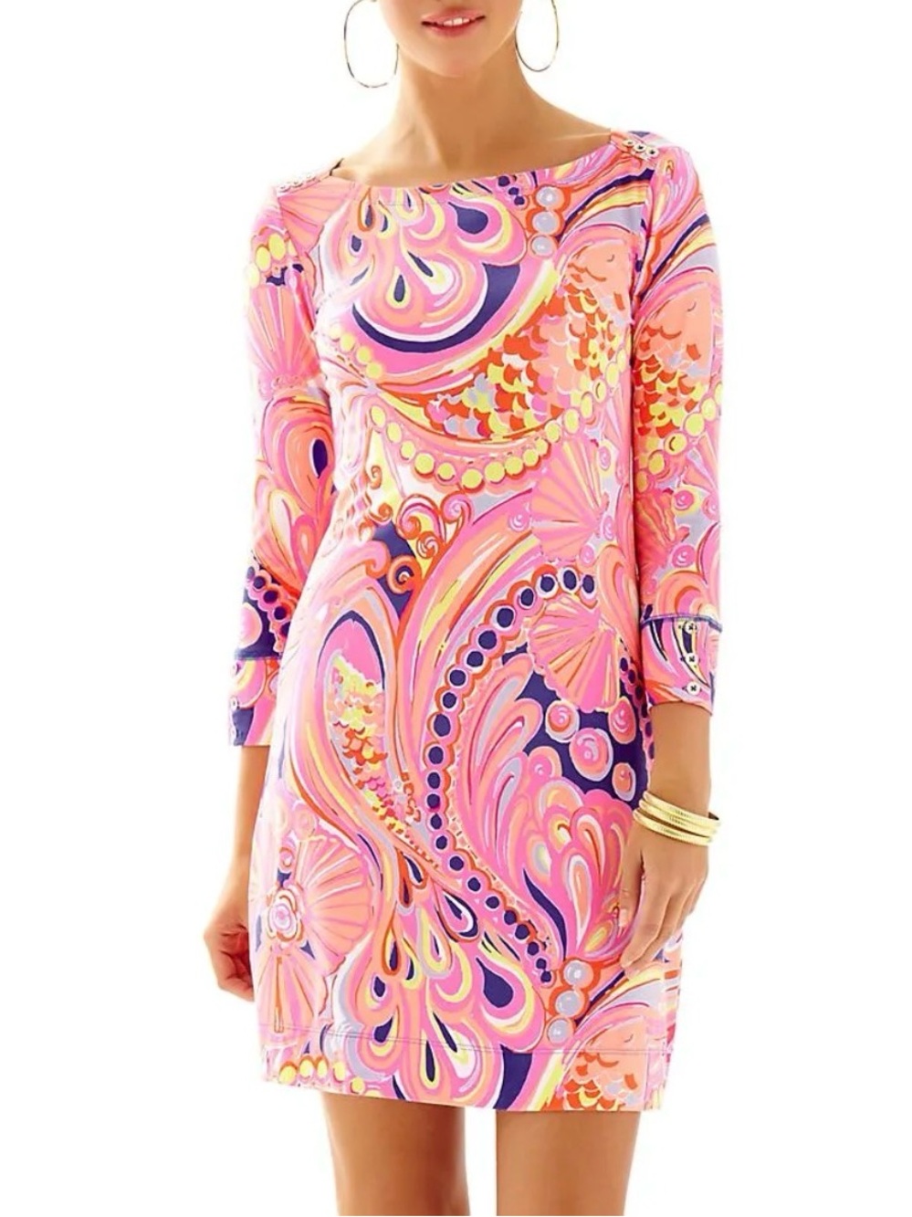 Lilly Pulitzer Sophie dress. Reef Retreat peach shells size small